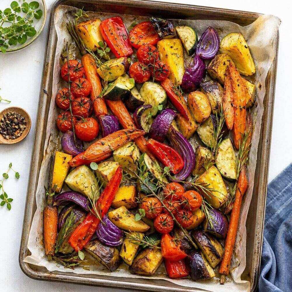 Fresh vegetables arranged for recipe organisation in Kyura